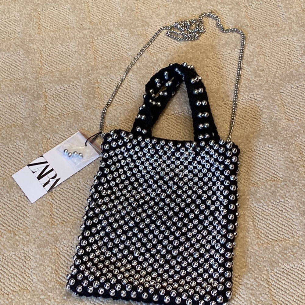 NEW Zara Beaded Bag